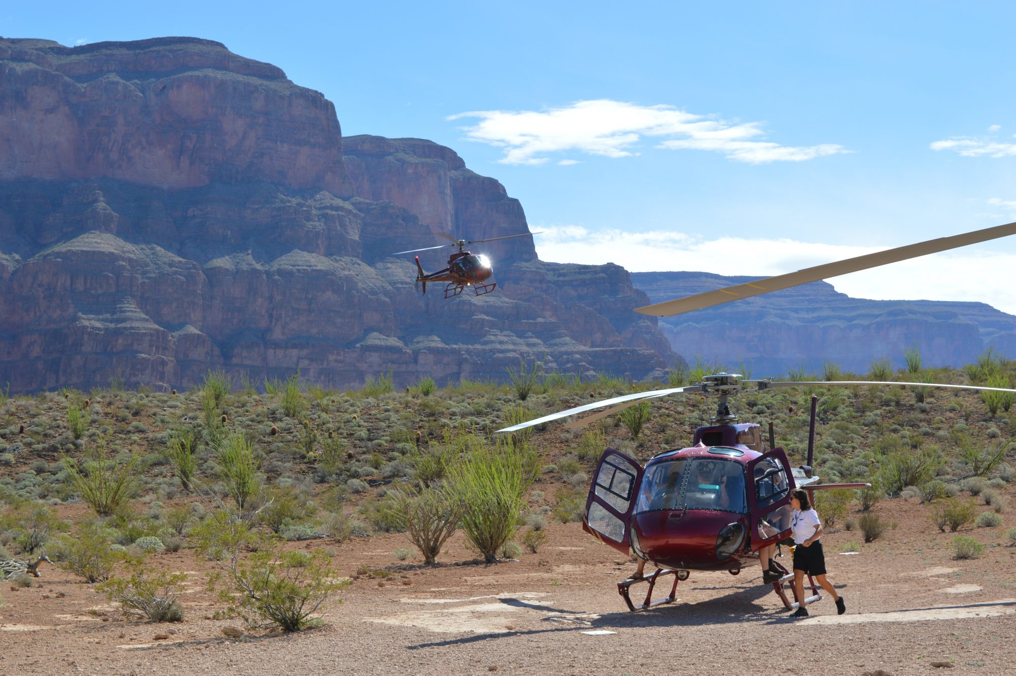 Helicopter tour of the Grand Canyon
