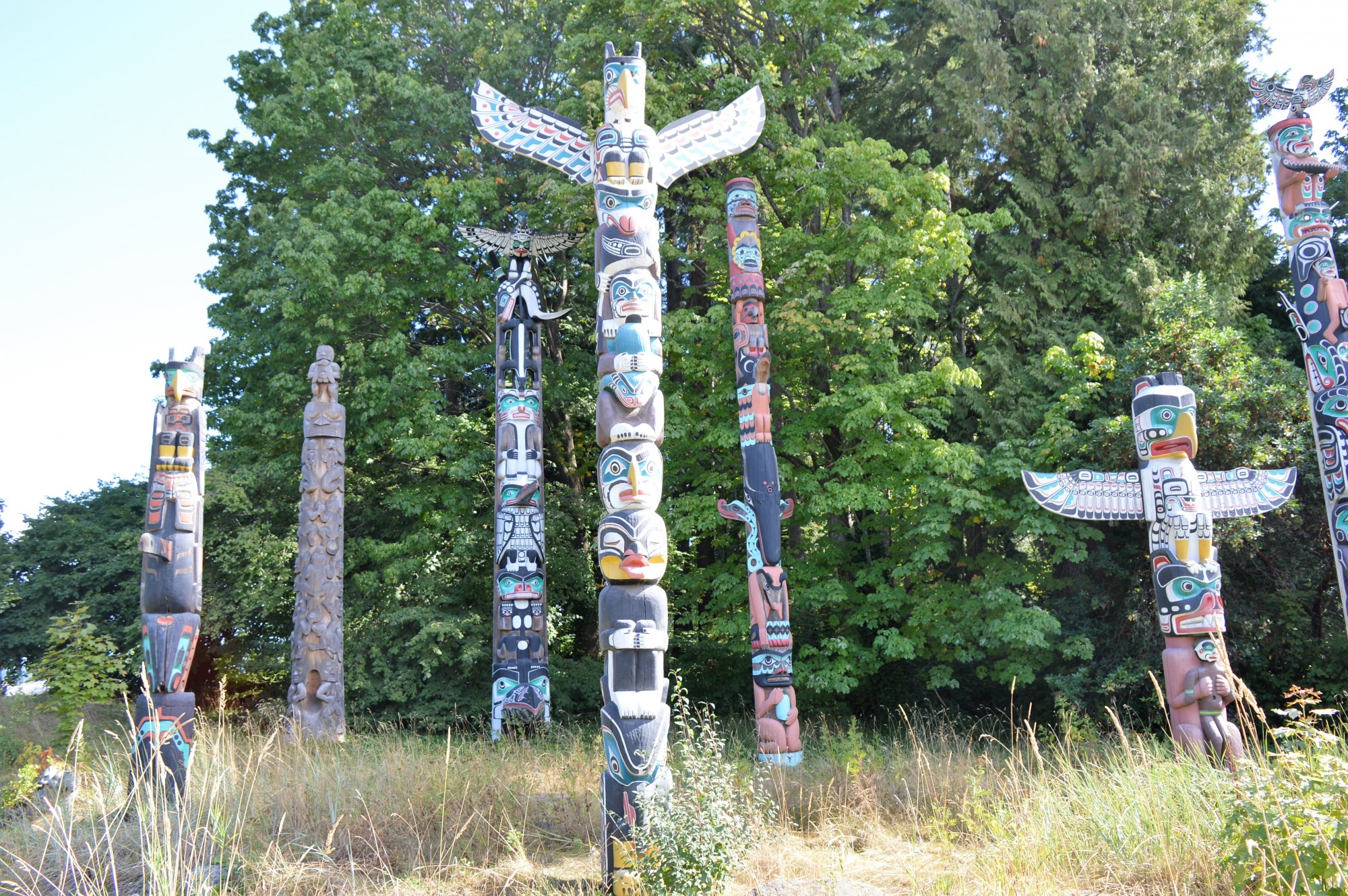 Totem Poles in Stanley Park, Vancouver