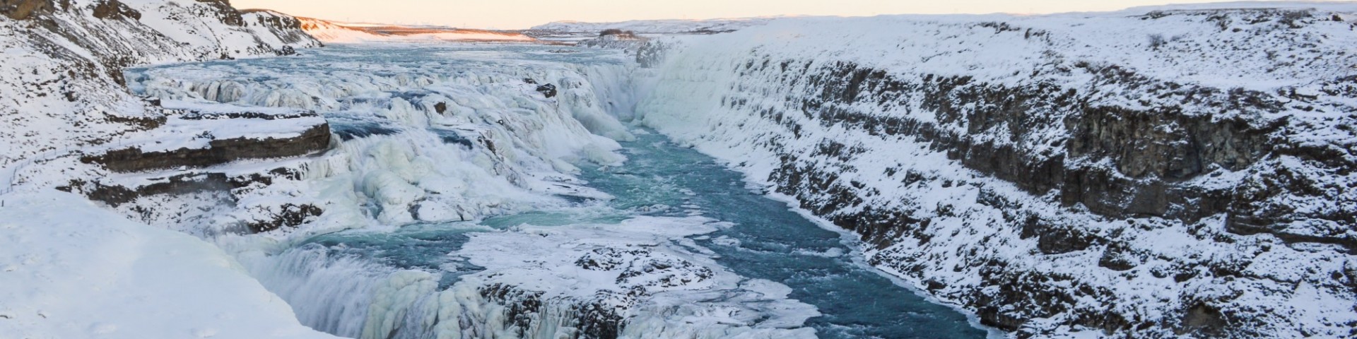 The Gullfoss Waterfall In Iceland