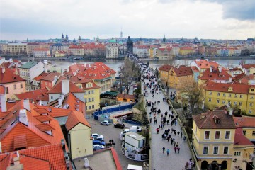 View from the Lesser Town Bridge Tower, Prague