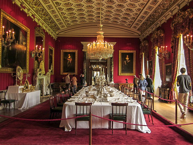 Chatsworth House dining room