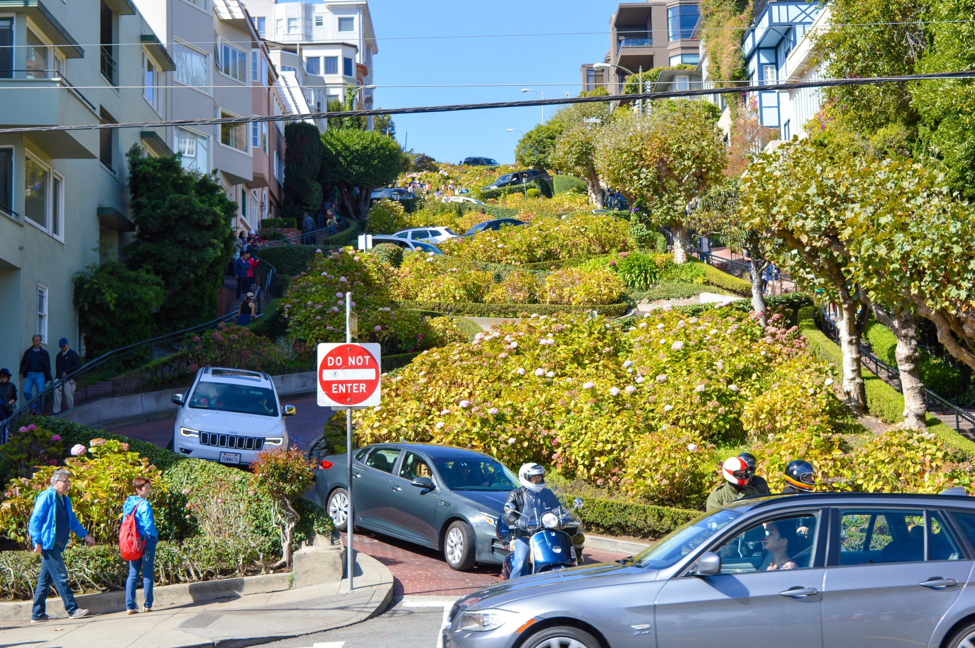 Traversing The Dizzy Heights Of Lombard Street In San Francisco