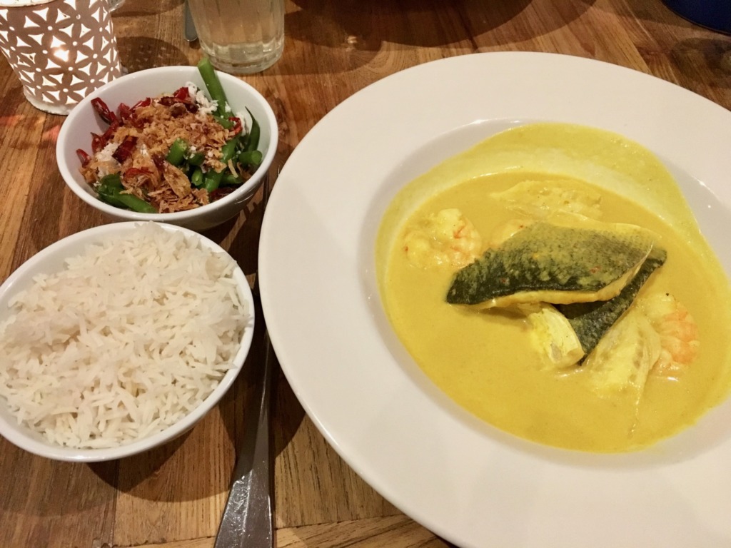 Fish Curry at Rick Stein Fish and Shellfish Porthleven Cornwall